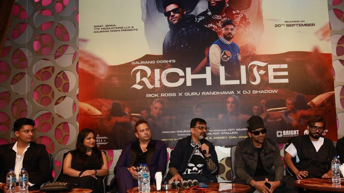 Rick Ross, Guru Randhawa Dubai'de Yeni Single 'Rich Life'ın Tanıtımını Yaptı