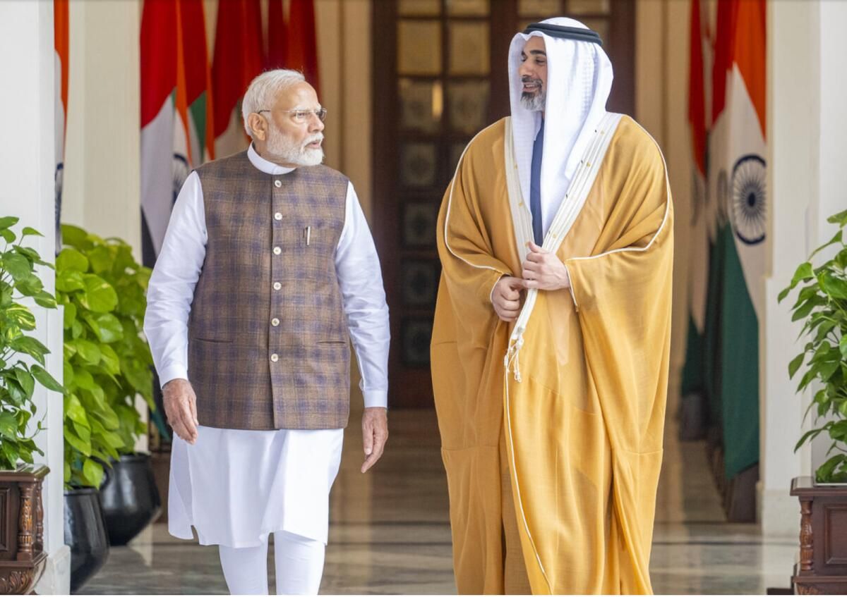 Bakın: Abu Dabi Veliaht Prensi Yeni Delhi'de Başbakan Narendra Modi ile Buluştu