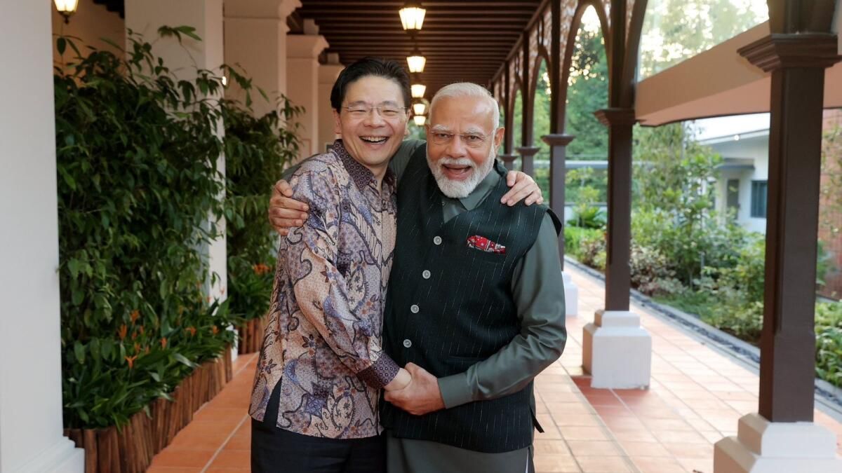 Singapur Başbakanı, Hindistan Başbakanı Modi'yi Istana'da Bir Yemek İçin Yakalamaktan 'Memnun'