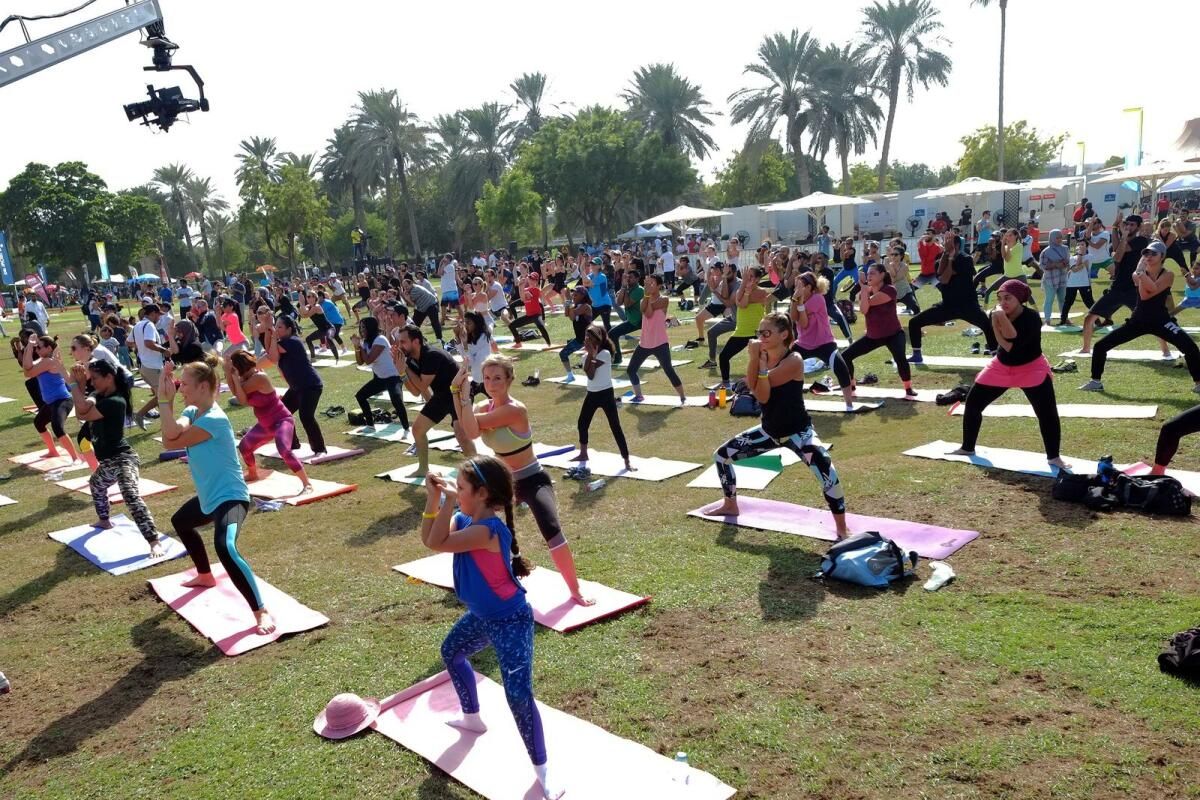 Bakın: Dubai ilk kez Açık Hava Spor Salonuna Dönüştüğünde
