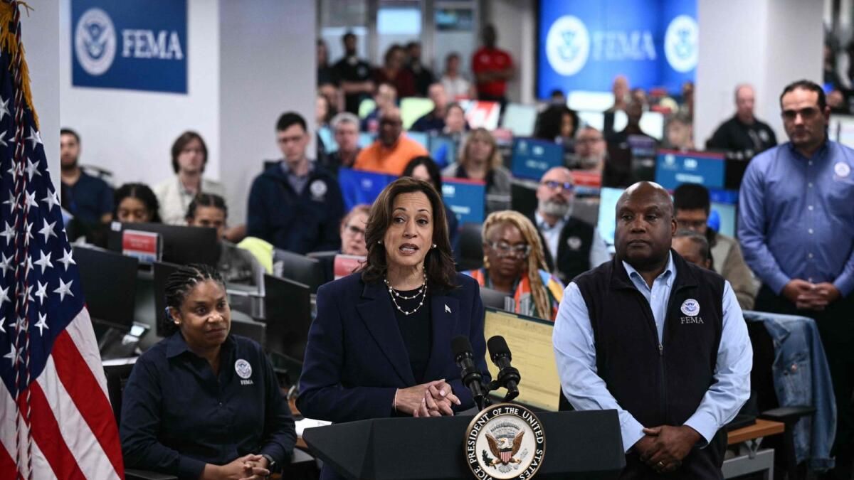 Harris, Trump 2024 Kampanyaları Helene Kasırgası Tarafından Kesintiye Uğradı