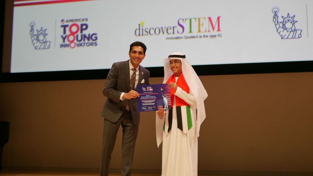 Ali Humaid Al Loughani, Amerika'nın En İyi Genç Yenilikçisi 2024'te Robotik Kategorisinde En İyi Yenilik Ödülünü Kazandı