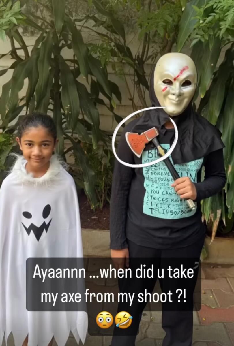 Allu Arjun, Cadılar Bayramı Eğlencesi için Giyinmiş Çocuklarının Fotoğraflarını Paylaşıyor