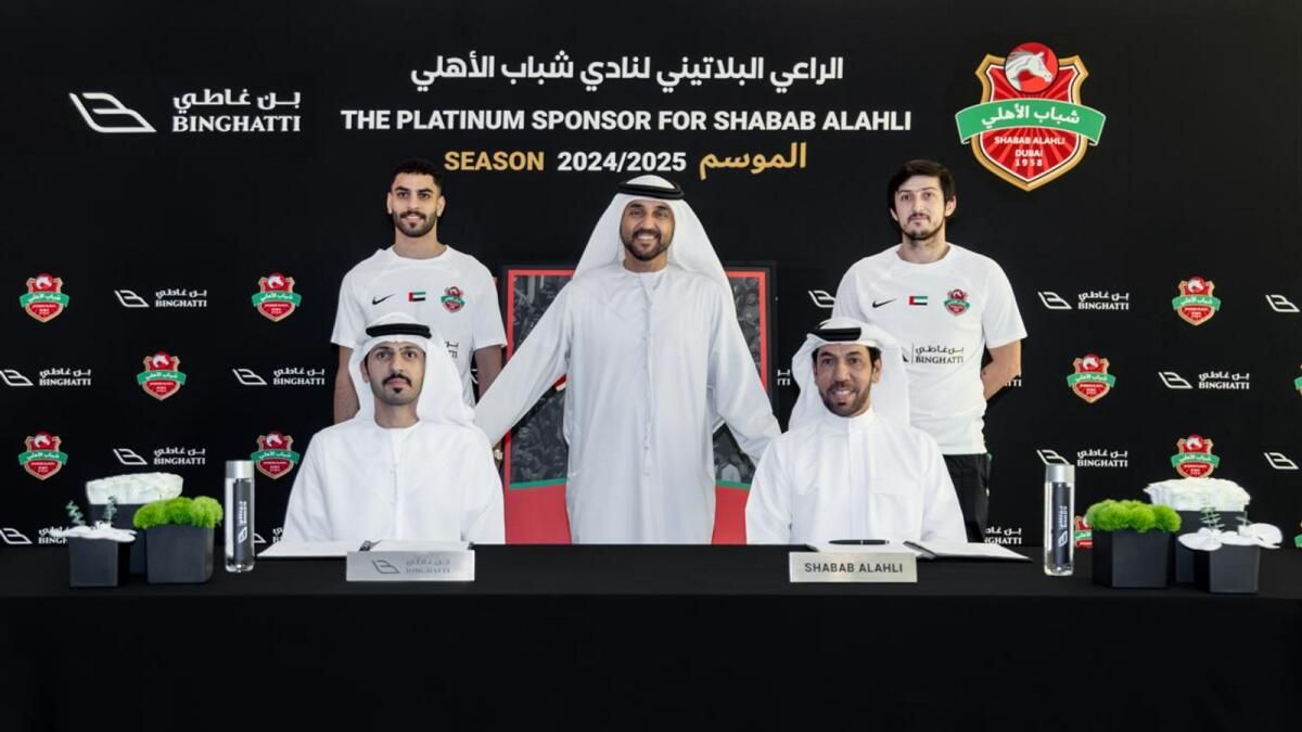 Binghatti, BAE'nin Shabab Al Ahli Futbol Kulübüne Sponsor Oldu