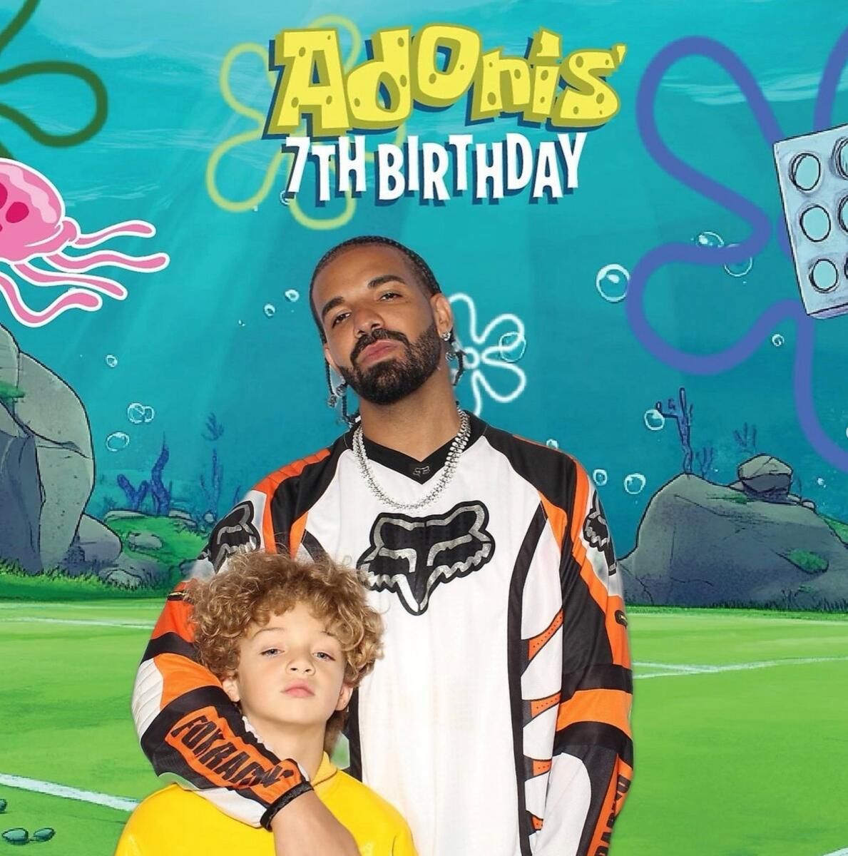 Drake, Oğlu Adonis'in Yedinci Doğum Gününü Sünger Bob Temalı Parti ile Kutluyor
