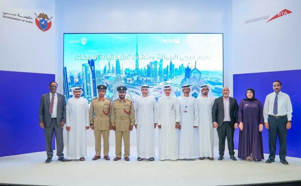 Dubai'nin Rta'sı, 'En Yüksek Eğitim Hedef Sonuçları' için 64 Sürüş Eğitmeni ve 4 Sürüş Enstitüsünü Onurlandırıyor