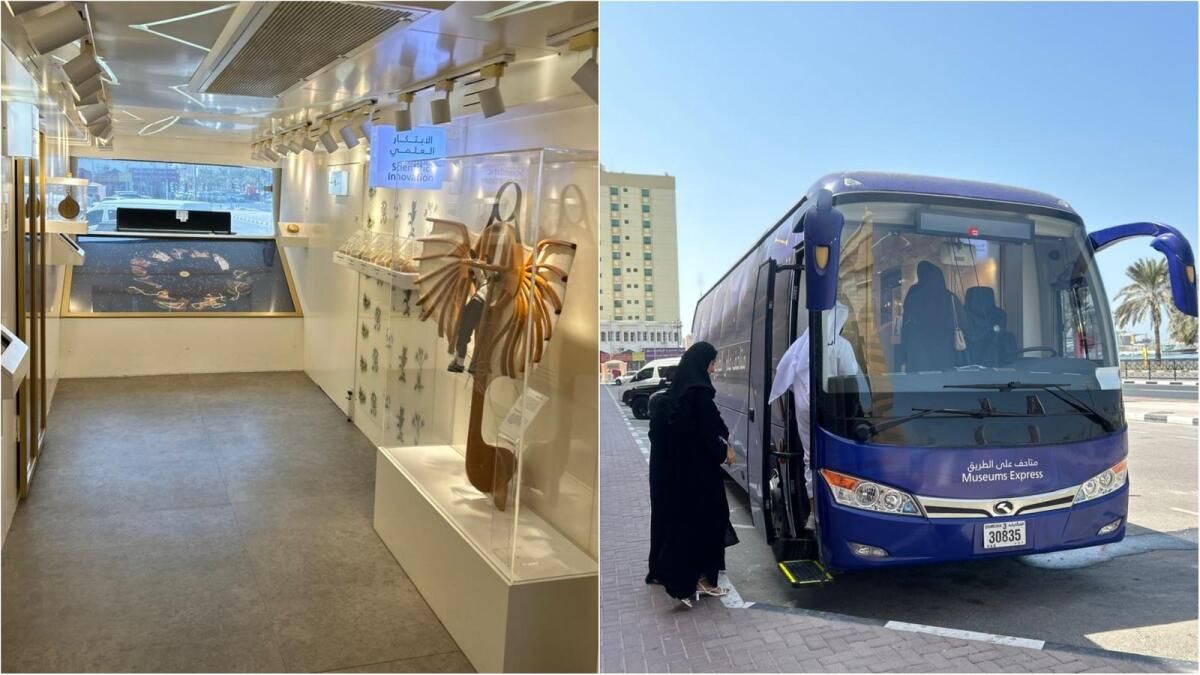 Bakın: Sharjah'ın Tekerlekli Müzesi, Uzak Bölgelerdeki Öğrencilere Tarihi Eserler Götürüyor