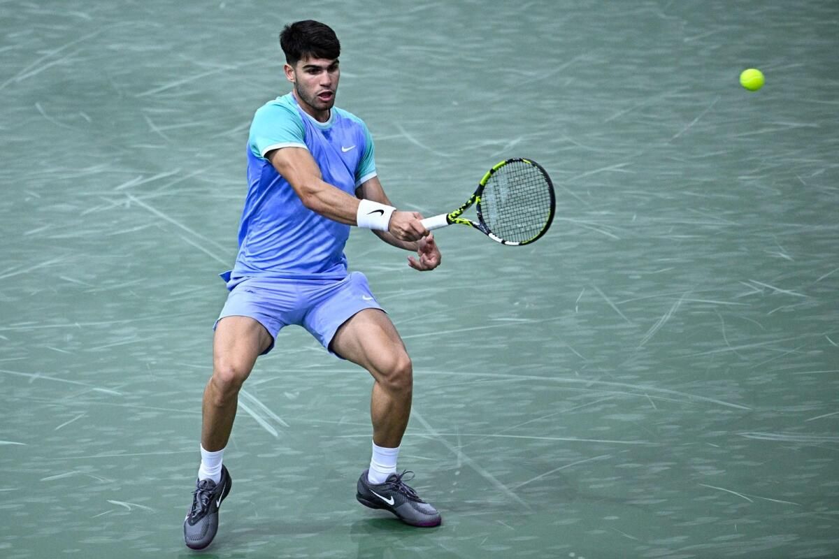Tenis: Alcaraz, Paris Masters'ta Açılıştan Esintiler Çıkarıyor