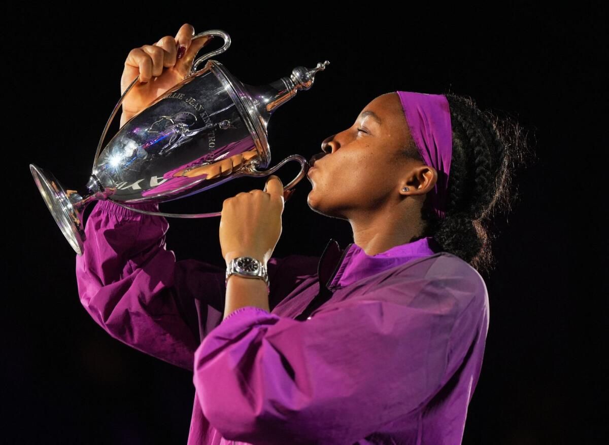 Gauff, ilk Wta Finalleri Kupasını Kazanmak için İniş ve Çıkışlara Biniyor