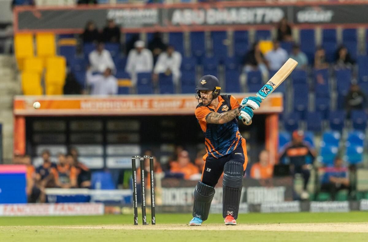 Abu Dabi T10: Faf, Morrisville Samp Ordusunu Üst Üste Dördüncü Galibiyete Taşıdı
