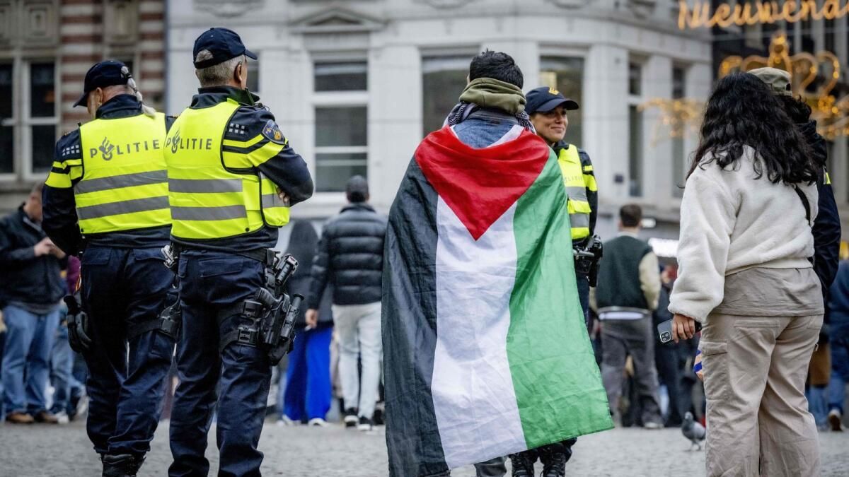 Hollanda Polisi, Futbol Şiddetinin Ardından Filistin Yanlısı Mitingi Durdurdu