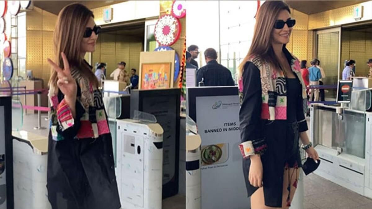 Kriti Sanon, Mumbai Havaalanında Şık Görünümüyle Görüldü