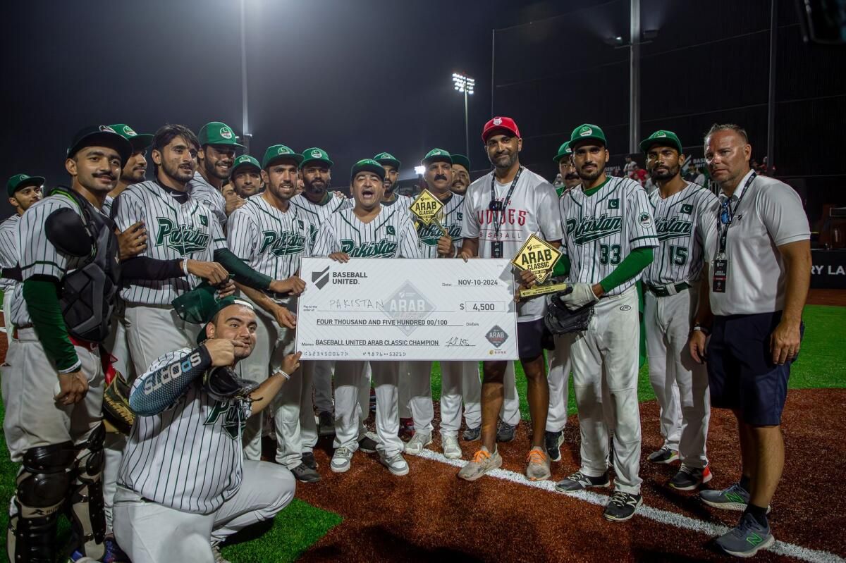 Dubai: Pakistan Clinch Baseball United'ın Arap Klasik Şampiyonası Unvanı
