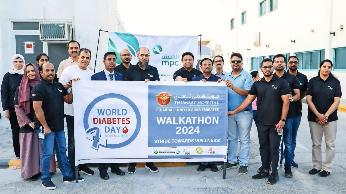 Thumbay Hastanesi Fujairah, Walkathon'da 500 Katılımcıyla Diyabet Gününü Kutladı