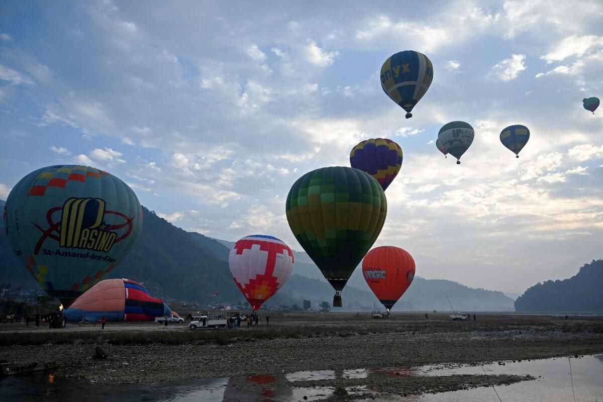 Nepal Sıcak Hava Balonu Festivaline Ev Sahipliği Yapıyor