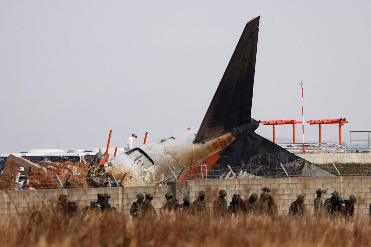 İkinci Jeju Hava Uçuşu, Ölümcül Kazadan Bir Gün Sonra iniş takımı Sorunu Yaşıyor