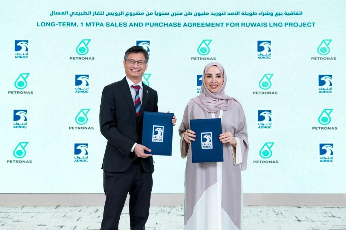 Adnoc, Ruwaıs Lng Projesi için Petronas ile 15 Yıllık 1 Mtpa Satış ve Satın Alma Anlaşması İmzaladı