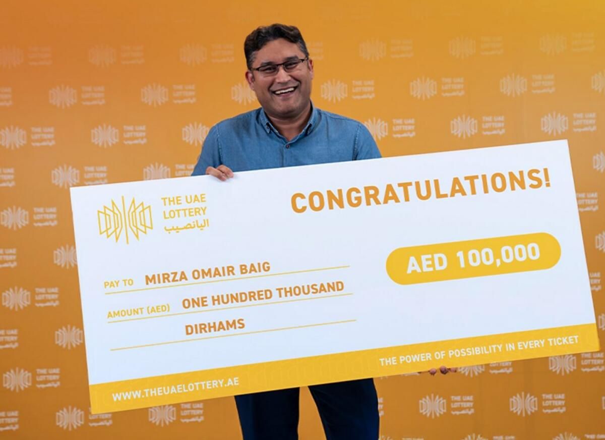 BAE Piyangosu, 100.000 Dh'nin ilk Kazı Kazan Kartı Kazananını Duyurdu