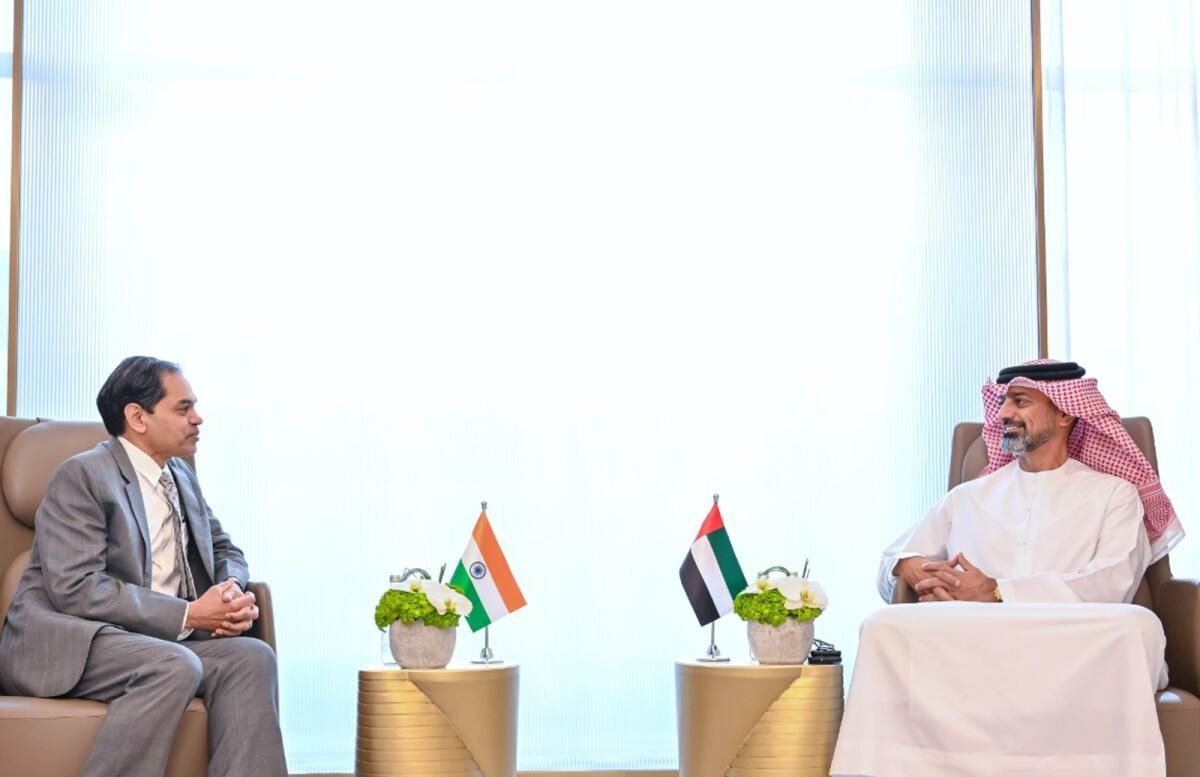 Ajman Veliaht Prensi Hindistan Büyükelçisini Kabul Etti