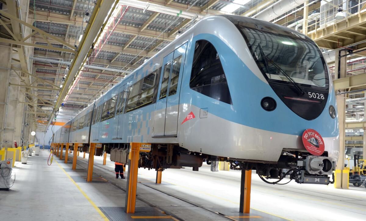 Bakın: 79 Dubai Metro Treni Yenilendi; Rta, Kırmızı, Yeşil Hatlarda 189 Kilometrelik Parkurun Bakımını Tamamladı