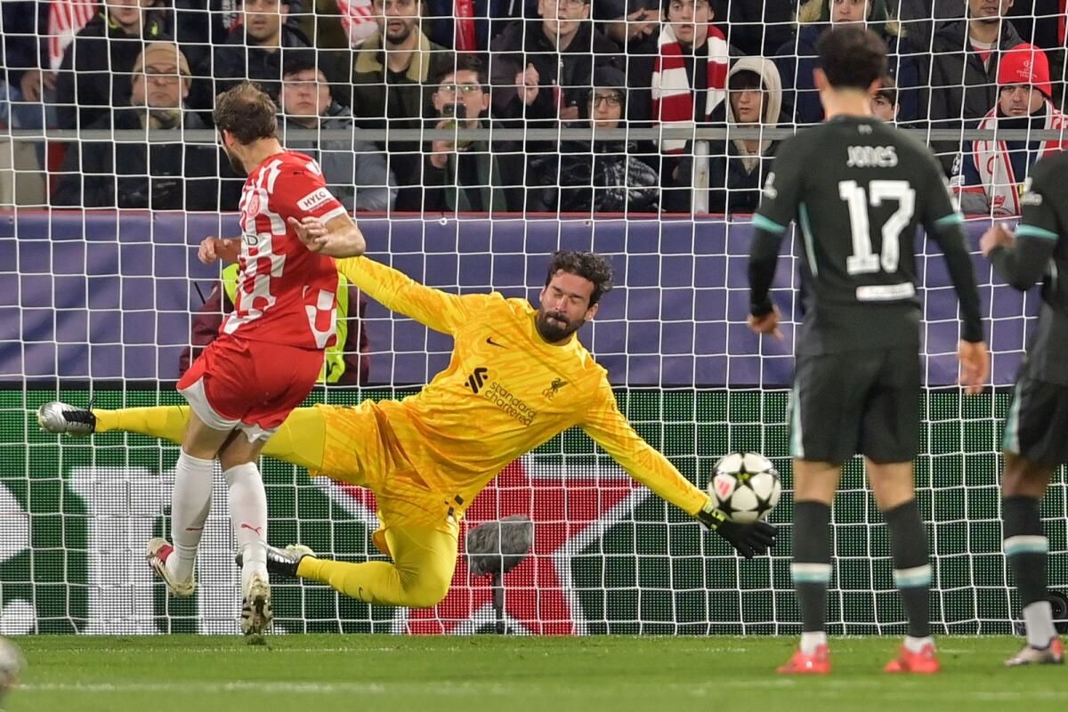 Yuva, Geri Dönen Kaleci Liverpool'un Girona'yı Yenmesine Yardım Ettikten Sonra Alisson'un Övgülerini Söylüyor
