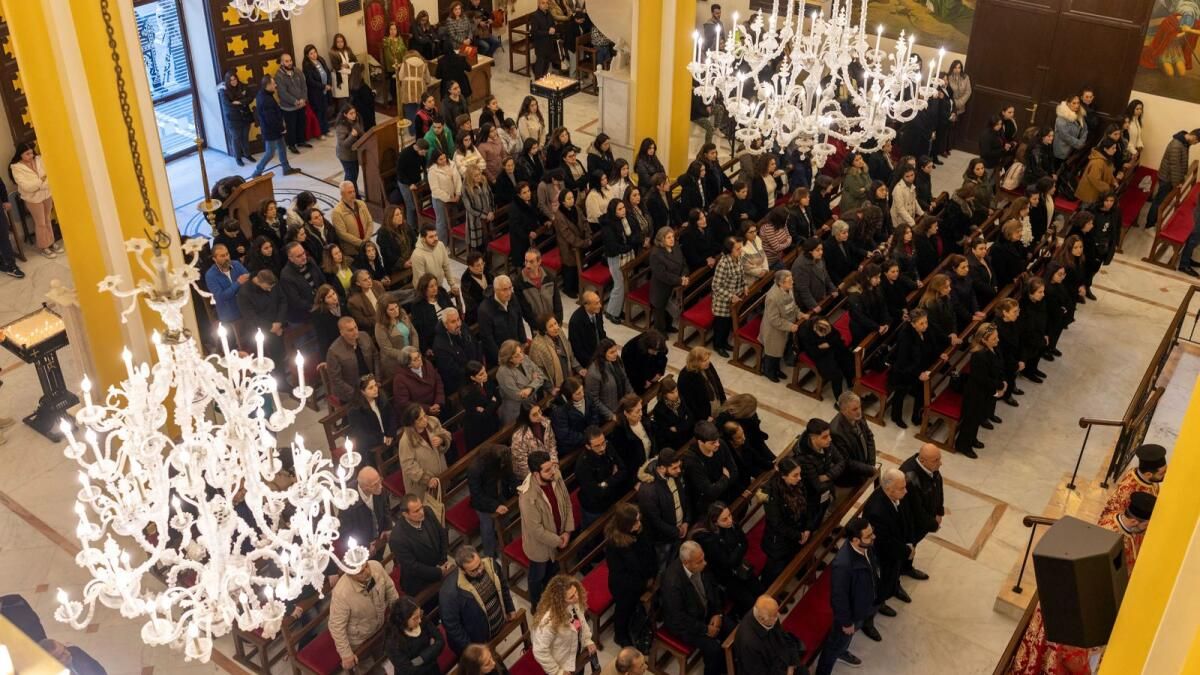Dini Uyum Umuduyla, Bir Suriye Kasabasındaki Hıristiyanlar Ayine Katılıyor
