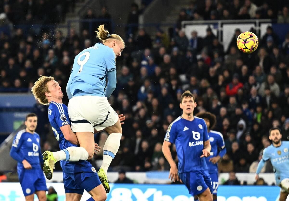 Man City, Beş Lig Maçında ilk galibiyet için Alçakgönüllü Leicester'ı Yendi