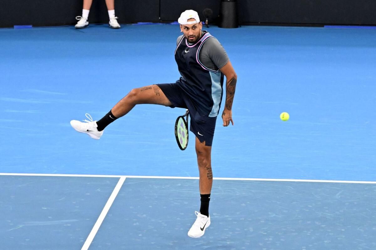 Şovmen Kyrgios, Melbourne Park'a Uzun Zamandır Beklenen Dönüşü Yaptı