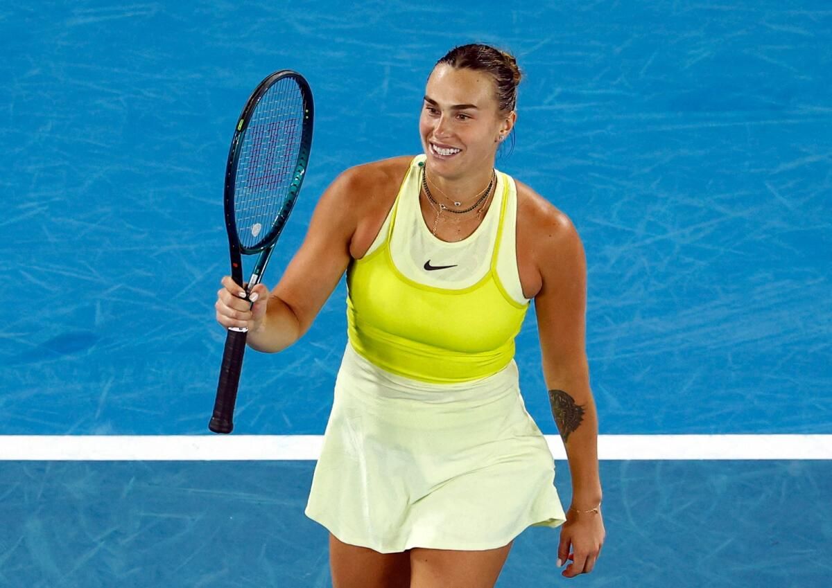 Sabalenka, Badosa'yı 'Süper Zorlu Maçta' Yendikten Sonra Üçüncü Avustralya Açık Finaline Çıktı