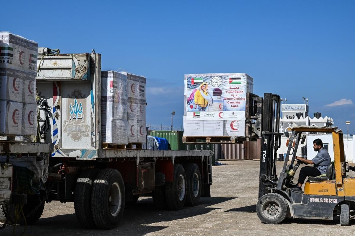 Üç BAE Yardım Konvoyu 364 Tonun Üzerinde İnsani Yardımla Gazze'ye Ulaştı