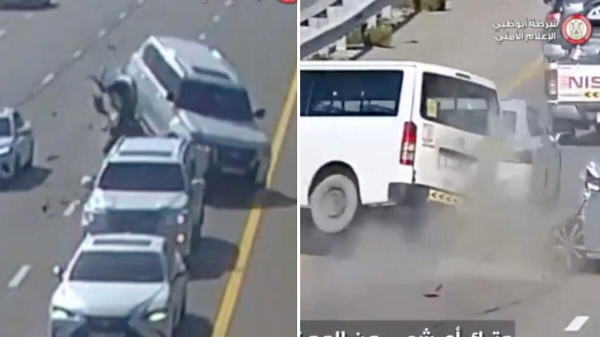 İzleyin: 4Wd Dönüyor, Minibüs Çöküyor; BAE Polisi Dikkati Dağılmış Sürüşe Karşı Uyarıyor
