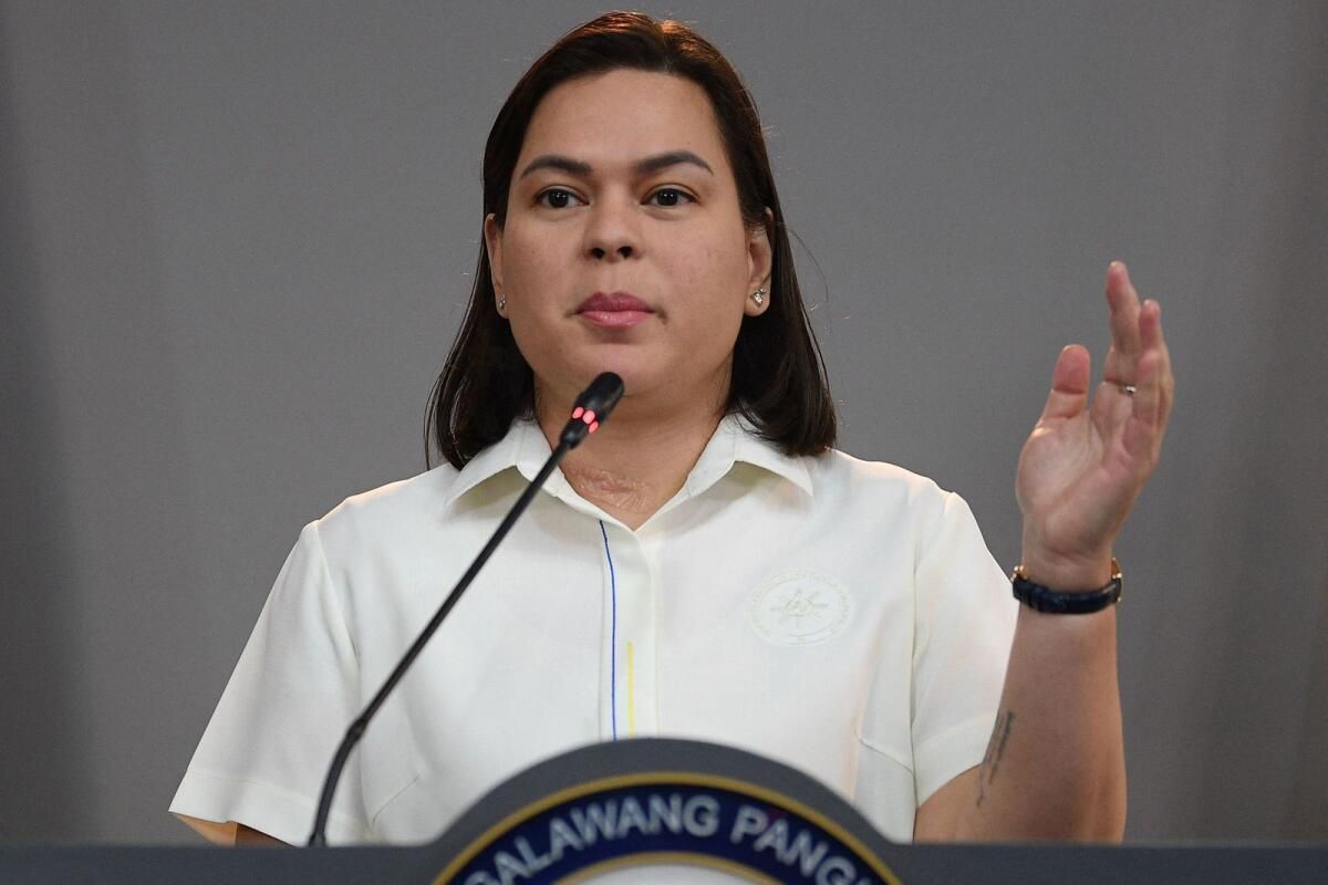 Filipinli Milletvekilleri Başkan Yardımcısı Sara Duterte'yi Görevden Almak için Oy Kullandı