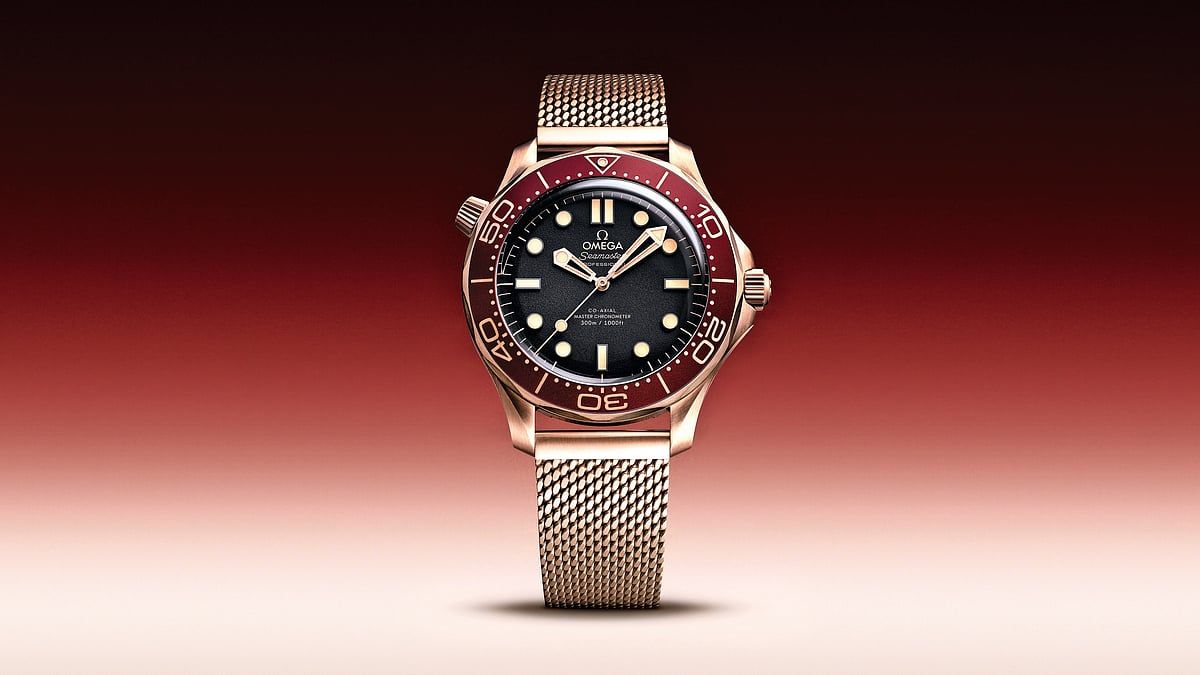 Omega Seamaster Dalgıç 300M Bronz Altın, Bordo Renklerde Mevcuttur