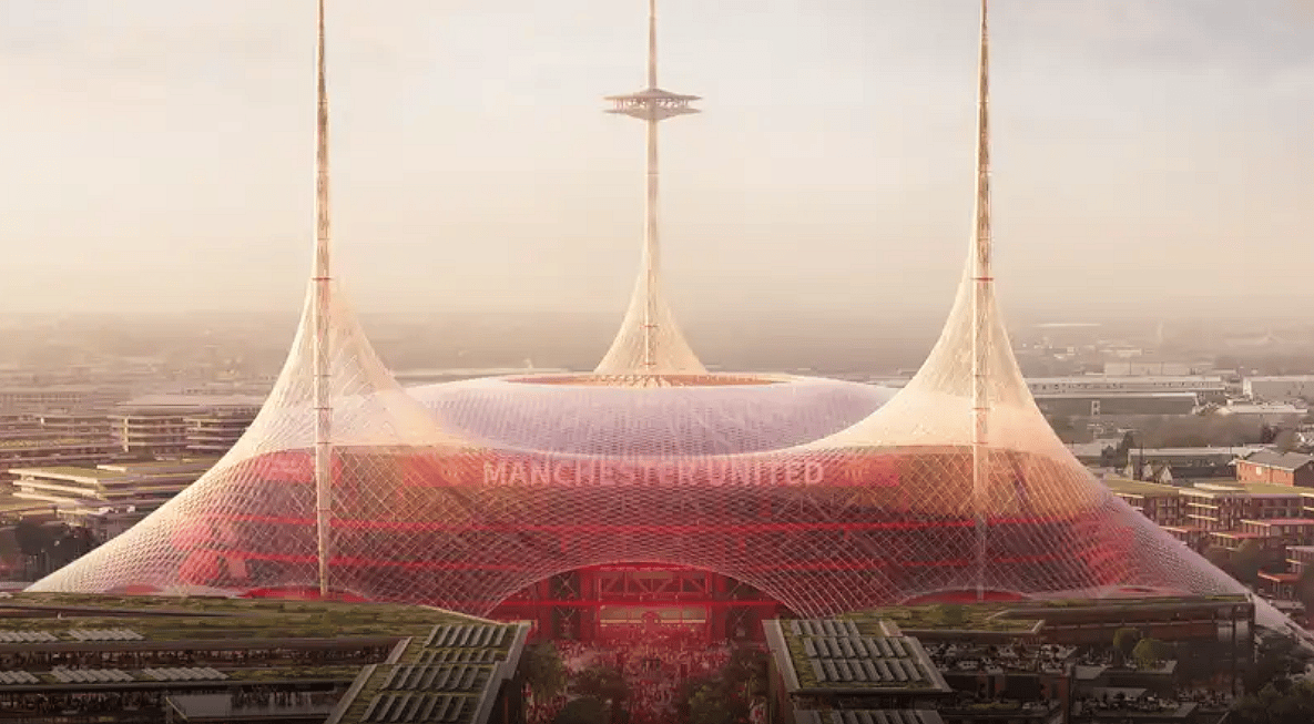 Manchester United, 100.000 Kişilik Fütüristik Stadyum Tasarımını Tanıttı