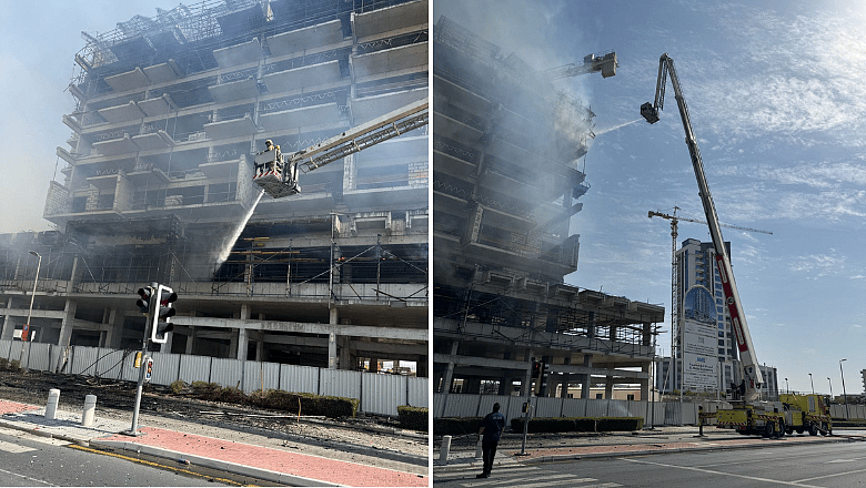 Video: Dubai'de Şantiyede Alev Aldıktan Sonra Yangın Kontrol Altına Alındı