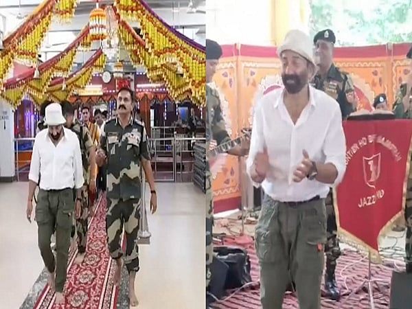 Bollywood Yıldızı Sunny Deol Tapınağı Ziyaret Etti, Hintli Askerlerle 'Gaddar' Şarkısına Dans Etti