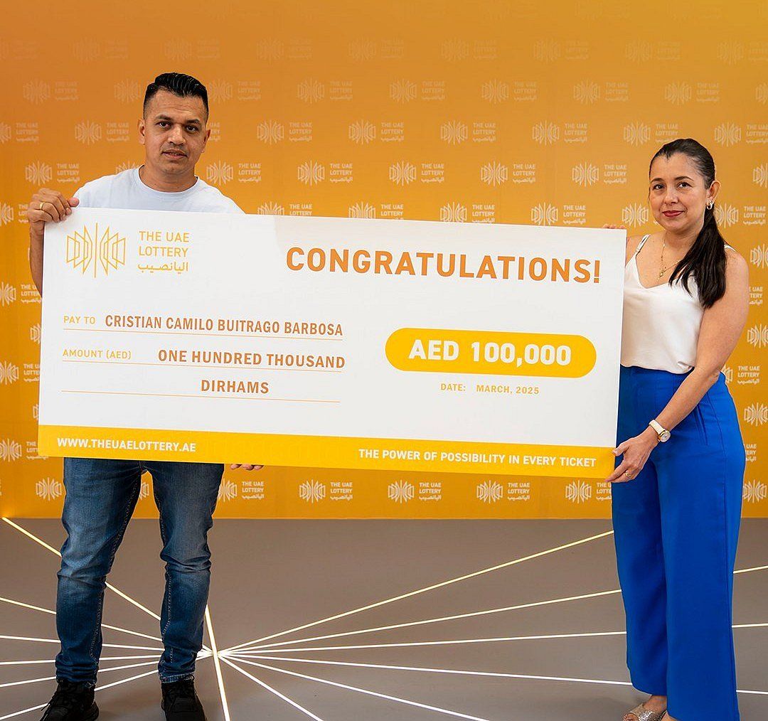 'Karım Dh100 Kazandığımı Düşündü': BAE Piyango Dh100.000 Kazanan Şimdi 100 Milyon Dh100 Ödülü Hedefliyor