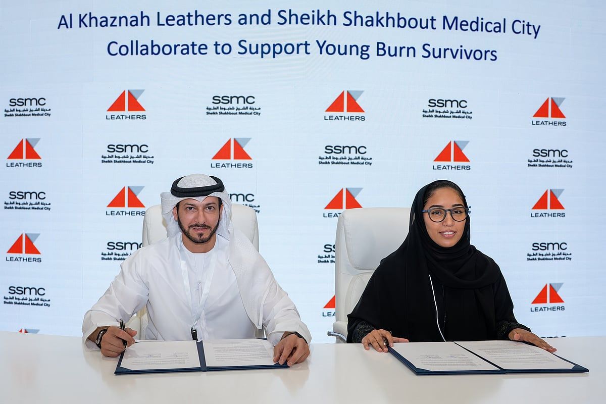 Al Khaznah Leathers Ve Sheikh Shakhbout Medical City, Yanıktan Kurtulan Gençleri Desteklemek için İşbirliği Yapıyor