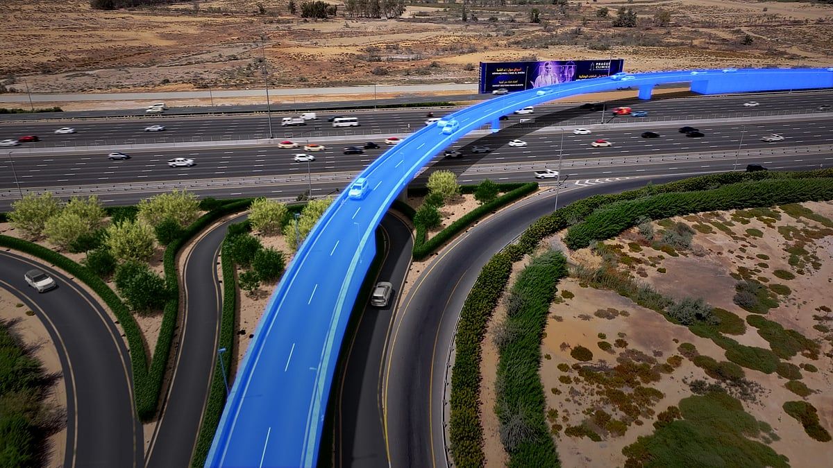 Dubai-Al Ain Yolu Nad Al Sheba'ya Bir Dakikada: 30.000 Kişinin Trafiğini Kolaylaştıracak Yeni Köprü