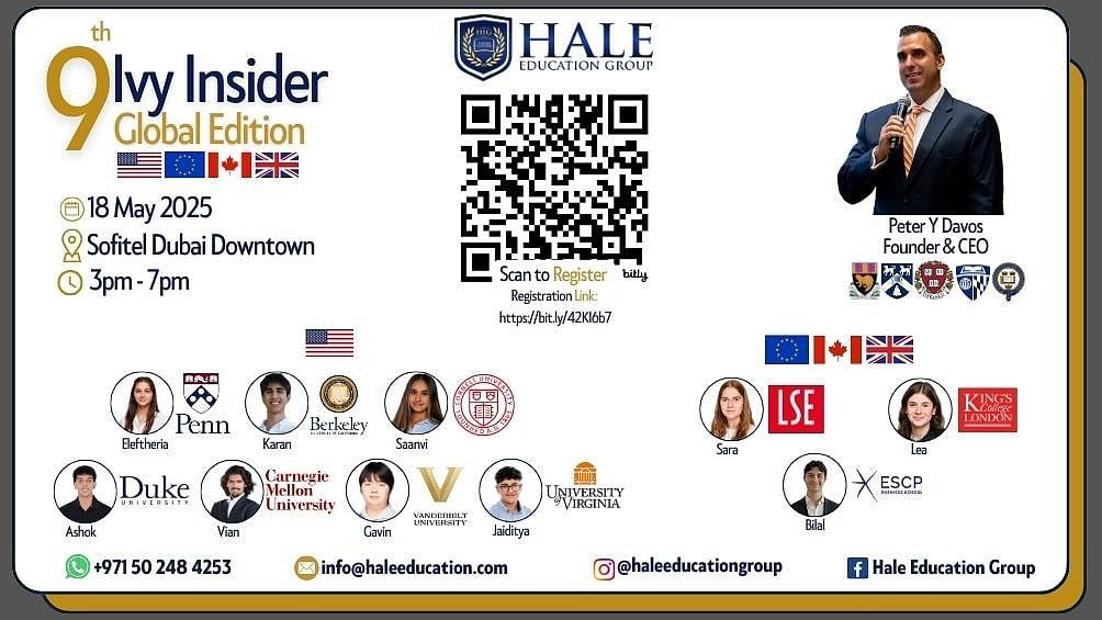 Hale Eğitim Grubu, Yıllık "Ivy Insider" Etkinliğinde Akademik All-Star'lara Ev Sahipliği Yapacak