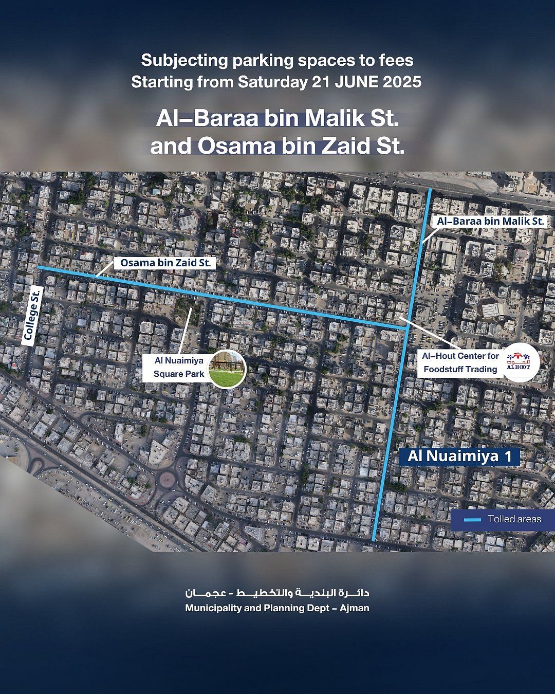 BAE: Ajman Bugünden İtibaren Yeni Ücretli Park Alanları Açıyor