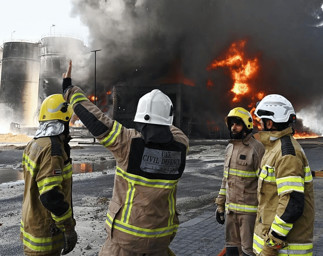 Sharjah Yangını: Al Hamriyah'taki Büyük Yangının Ardından Soğutma Operasyonları Sürüyor