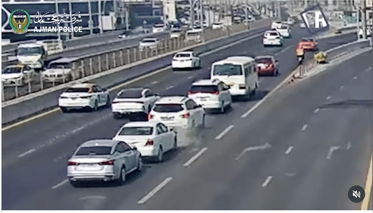 Video: Ani Sapma Ajman'da Çok Arabanın Birikmesine Neden Oluyor; Polis 1.000 Dh'ye Para Cezası Konusunda Uyardı