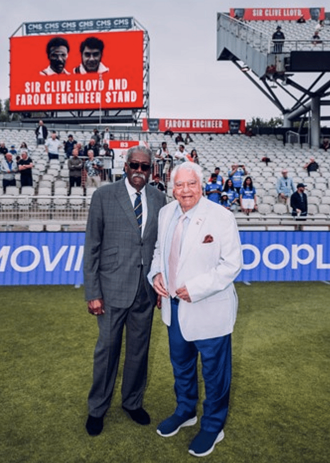 Adını Lancashire İkonlarından Alan Stand Clive Llyod, Farokh Mühendisi Eski Trafford