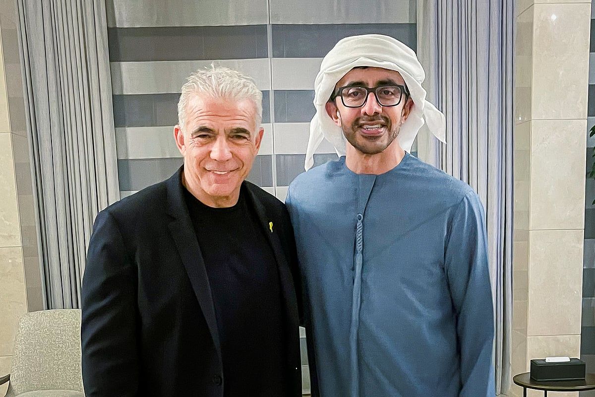 BAE Başbakan Yardımcısı İsrail Muhalefet Lideri Yair Lapid ile Görüştü