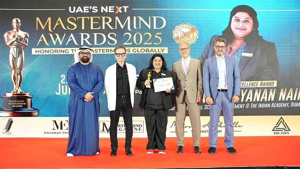 Geetha Narayanan Nair, BAE'nin Bir Sonraki Mastermind Ödülleri 2025'te 'Eğitim Lideri Mükemmellik Ödülü’ ile Onurlandırıldı