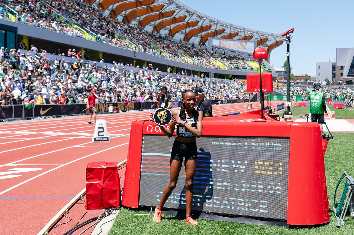 Kenyalılar Chebet, Kipyegon Eugene Diamond League'i Dünya Rekorları ile Aydınlattı