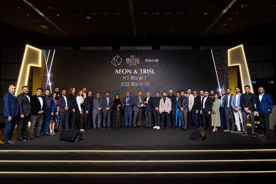 Aeon &amp; Trisl Real Estate Group, H1 2025 için Emaar'ın 1 Numaralı Emlak Acentesi Olarak Tanındı