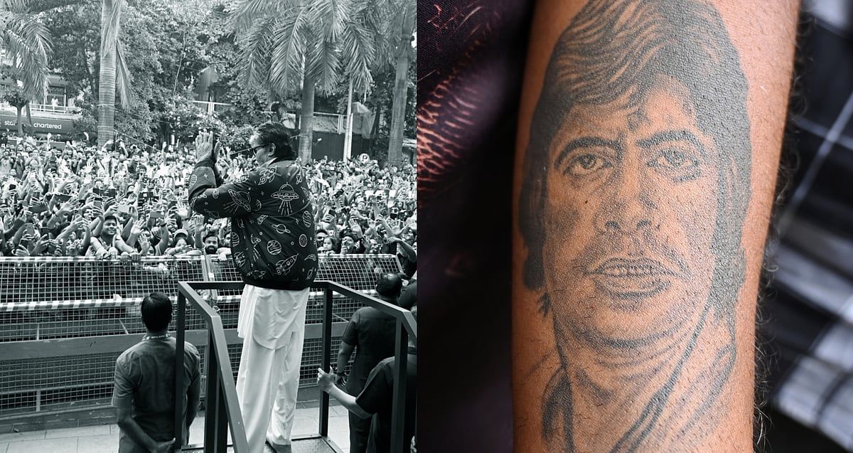Bakın: Amitabh Bachchan'ın Hayranı Megastar'ın Yüzünü Kolunda Dövüyor