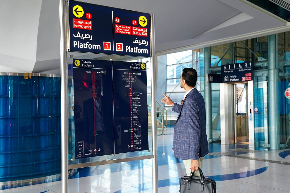 Dubai Metrosu: Rta Tüm İstasyonlara Yeni İşaretler Ekliyor